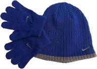 nike boys beanie glove black boys' accessories : hats & caps logo