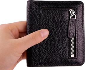 img 2 attached to Womens Blocking Genuine Leather Wallet Women's Handbags & Wallets