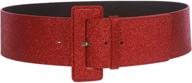 💫 sparkle and shine: women's glitter fashion leather waist belts - trendy accessories for ladies logo