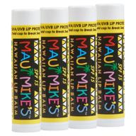 🌴 discover the tropical protection: maui mike's best lip balm spf-15 pineapple (4 pack) with sp-15 spf, vitamin e, aloe vera, and beeswax logo