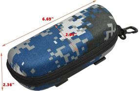 img 3 attached to Molle Zipper Sunglasses Anti Shock Pouch