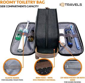 img 2 attached to 🧳 Premium Men's Travel Toiletry Bag - Dopp Kit for Hygienic Essentials on the Go