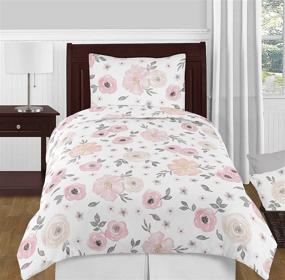 img 3 attached to 🌈 Colorful and Playful Sweet Jojo Designs Watercolor Children's Bedding and Kids' Bedding: A Dreamy Addition to Your Child's Bedroom