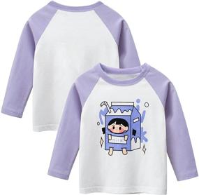 img 1 attached to 👚 Kumary Toddler Little 3 Pack Sleeve Girls' Clothing Set: Adorable Tops, Tees & Blouses for Little Girls