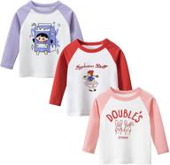 👚 kumary toddler little 3 pack sleeve girls' clothing set: adorable tops, tees & blouses for little girls logo