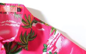 img 1 attached to 👚 SSLR Flamingos Casual Button Hawaiian Girls' Tops, Tees & Blouses: Stylish and Comfortable Clothing for Girls