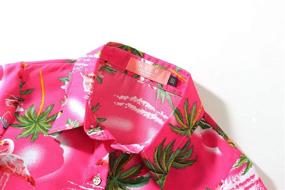 img 2 attached to 👚 SSLR Flamingos Casual Button Hawaiian Girls' Tops, Tees & Blouses: Stylish and Comfortable Clothing for Girls