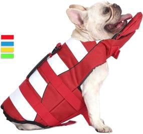 img 4 attached to 🐶 Premium Dog Life Jacket: Adjustable Pet Life Vests for Water Safety with Rescue Handle - Perfect Doggy Swimsuit for Swim, Pool, Beach, Boating