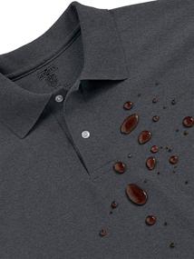 img 1 attached to Jerzees Men's SpotShield Stain Resistant Polo Shirts - Short and Long Sleeve Options