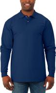 jerzees men's spotshield stain resistant polo shirts - short and long sleeve options logo