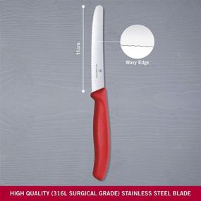 img 2 attached to Victorinox Classic Serrated Utility Handle Kitchen & Dining