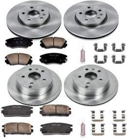 img 1 attached to 🔥 Enhanced Performance Power Stop KOE5516 Autospecialty Brake Kit - OE Brake Rotors & Ceramic Brake Pads for Optimal Power and Control