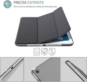 img 2 attached to 📱 ProCase iPad Mini 1 2 3 Case (Model A1432 A1490 1455) - Slim Lightweight Stand Cover with Translucent Frosted Back Smart Case for 7.9 Inch Apple iPad Mini, Mini 2, Mini 3 - Auto Sleep/Wake, Grey