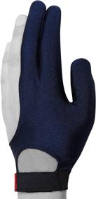 img 3 attached to 🔵 Fortuna Classic Billiard Glove for Left Hand - Blue with Strap