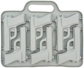 img 2 attached to 🔫 Fairly Odd Novelties Ice Cube Tray, Two Pack: Gray Handgun Shaped Mold for Cool and Unique Ice Cubes