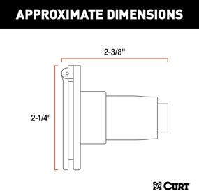 img 3 attached to 🔌 CURT 58070: Reliable Vehicle-Side 4-Pin Round Trailer Wiring Harness Socket