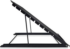 img 2 attached to 🔥 Awezon Adjustable Laptop Stand: Enhance Your Computing Experience with a Ventilated, Foldable, and Portable Cooling Pad Tray