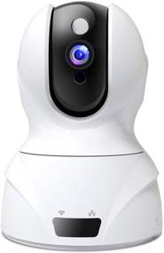 img 4 attached to 📷 Advanced 1080P Pet Camera with WiFi - Enhanced Home Security System for Office/Baby Monitor | 2.4Ghz PTZ Indoor IP Wireless Dome Camera | Night Vision & Two-Way Audio | Cloud Service Available | White