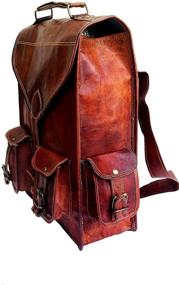 img 3 attached to Convertible Leather Backpack Messenger Briefcase