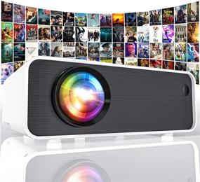 img 4 attached to 🎥 PRNAIEV Portable Projector – Native 720P, Full HD 1080P Video Support, 200'' Screen Home Theater Movie, 4500LM Outdoor Mini Projector HDMI/USB/TF/TV Stick/Smartphone/PS4 Compatible