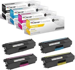 img 4 attached to 🖨️ Clever Supplies Compatible Toner Cartridges TN436 TN436BK TN436C TN436M TN436Y 4 Color Set for Brother HL-L8360CDW L9310CDW MFC-L8900CDW L9570CDW - Replacement Option