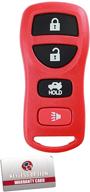 🔑 replacement keyless entry remote control car key fob kbrastu15-red logo