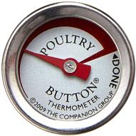 🐔 accurate & convenient: charcoal companion reusable poultry button thermometer logo