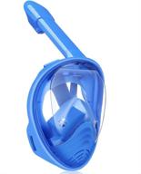 🤿 qingsong kids snorkel mask full face with camera mount - 180 degree panoramic view, anti-fog & leak-proof snorkeling set logo