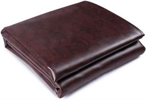 img 4 attached to 🎱 Boshen High-Quality 7/8/9FT Leatherette Billiard Pool Table Furniture Cover for Heavy-Duty Protection