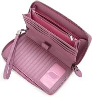 👜 lake wristlet large: women's handbags, wallets and wristlets with enhanced leather blocking capacity logo