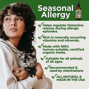 img 3 attached to 🌿 Seasonal Allergy Herbal Formula for Dogs & Cats - Effective, Sweet Tasting, Alcohol-Free Relief, Made in the USA