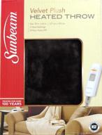 sunbeam thm8qa r001 31a00 microplush heated throw logo