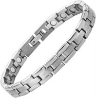 👣 relieve arthritis pain with willis judd's adjustable titanium anklet - magnetic therapy bracelet for women logo