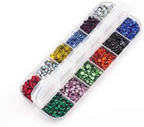 img 3 attached to 💎 Dorhui Gemstones: Sparkling Flatback Rhinestones for Stunning Crystal Sewing Projects