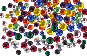 img 1 attached to 💎 Dorhui Gemstones: Sparkling Flatback Rhinestones for Stunning Crystal Sewing Projects