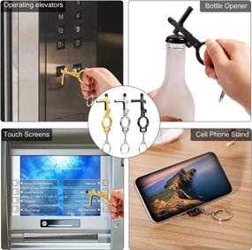 img 2 attached to Multifunctional Anti Slip Touchless Keychain Touchless