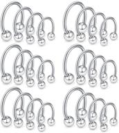 women's jewelry and body jewelry: ruifan surgical horseshoe earring piercing logo