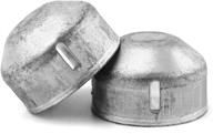 🔘 qwork 1-3/8" chain link fence post cap round end cap - 1-3/8" od post/pipe - 2 pack логотип