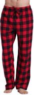 cyz cotton flannel pajama pants blackredgingham m men's clothing and sleep & lounge logo