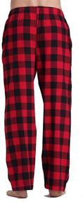 img 1 attached to CYZ Cotton Flannel Pajama Pants BlackRedGingham M Men's Clothing and Sleep & Lounge