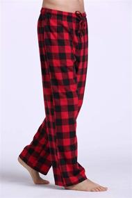 img 2 attached to CYZ Cotton Flannel Pajama Pants BlackRedGingham M Men's Clothing and Sleep & Lounge