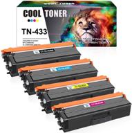 🖨️ cool toner compatible tn433 tn431 replacement for brother hl-l8360cdw & mfc-l8900cdw - 4 pack (black, cyan, magenta, yellow) logo