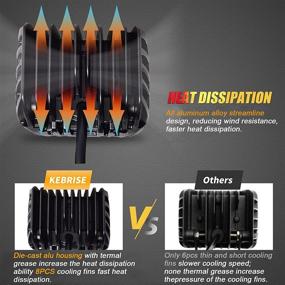 img 2 attached to 🚛 Светильники Led Pods Dual Side Shooter с эффектом стробоскопа: мощный свет Dual Color 4 дюйма для грузовиков 12 Вт Jeep Off Road ATV SUV - в комплекте проводка длиной 13 футов!