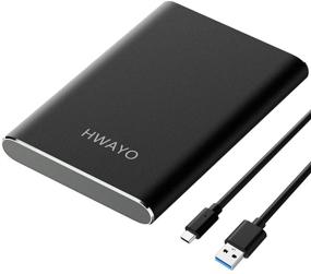 img 4 attached to 💻 HWAYO Портативный внешний жесткий диск 40 ГБ: Сверхтонкий USB3.1 Gen 1 HDD Storage для ПК, ноутбука, Mac, Xbox One (черный)