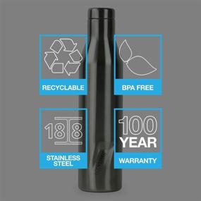 img 3 attached to 🍾 EcoVessel Aspen TriMax - Vacuum Insulated Stainless Steel Water & Wine Bottle, available in 16 oz and 25 oz sizes