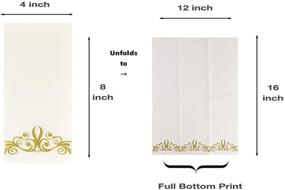img 1 attached to 🧺 ANESIEN 50-Piece Premium Disposable Hand Guest Towels for Weddings, Bathrooms, Kitchens & Special Events