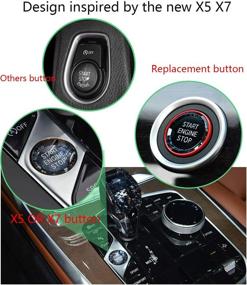 img 3 attached to Lanyun Crystal Style Engine Start Stop Switch Ignition Button Fit E Chassis Code E60 E90 E91 E92 E93 E84 E70 E71 E72 E83 E89 Accessories (Red)