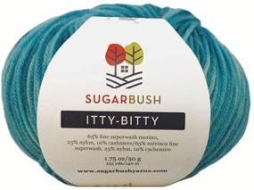 img 1 attached to 🧶 Сахарок Bush Yarn Itty-Bitty Fine Weight, Delight Sailor's Sky: Изысканное, легкое мастерство в создании