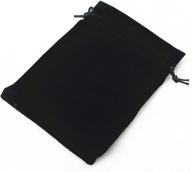🎁 25 black velvet drawstring jewelry pouches – perfect for wedding favors, candy & gifts logo