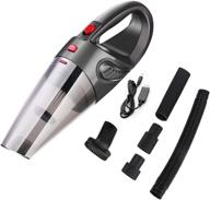 black handheld vacuum cleaner for home floor stairs - cordless car vacuum for dust, crumbs, and pet hair cleaning логотип